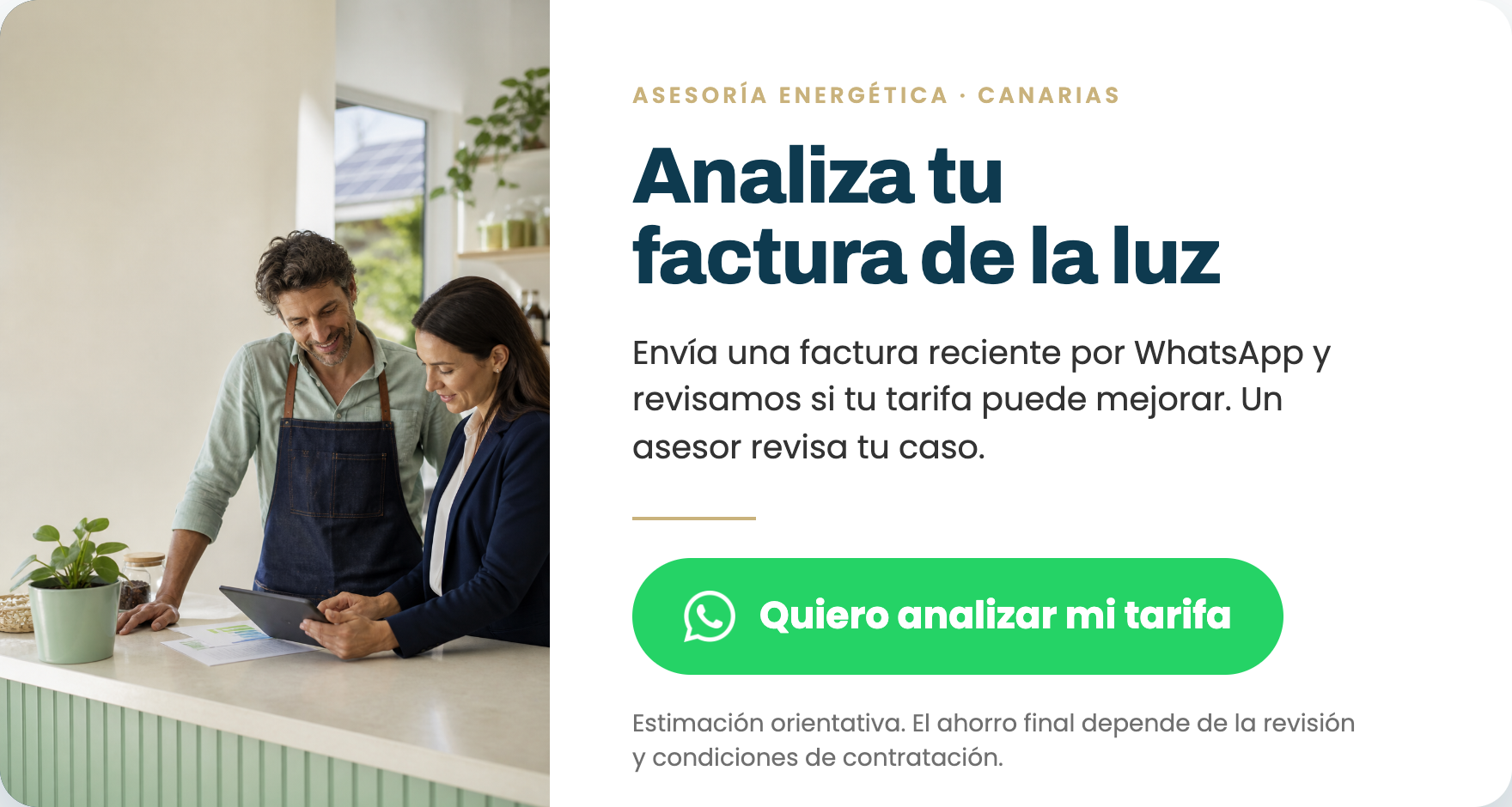 Review your electricity bill with Isla Gestión 360